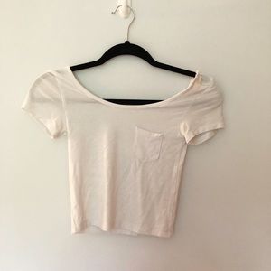 Wide Neck Crop Top